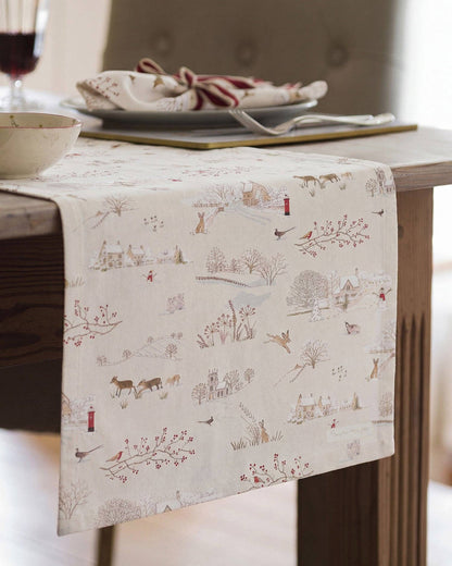 Snowy Village Table Runner