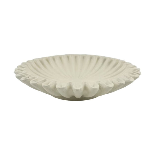 Kingston White Fluted Decorative Bowl