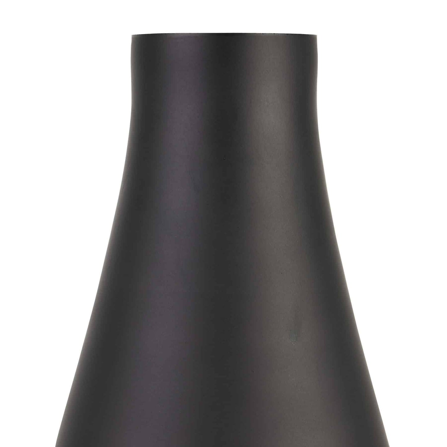 Black Tapered Tall Glass Vase image 2