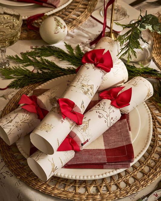 Snowy Village Christmas Crackers (Set of 6)