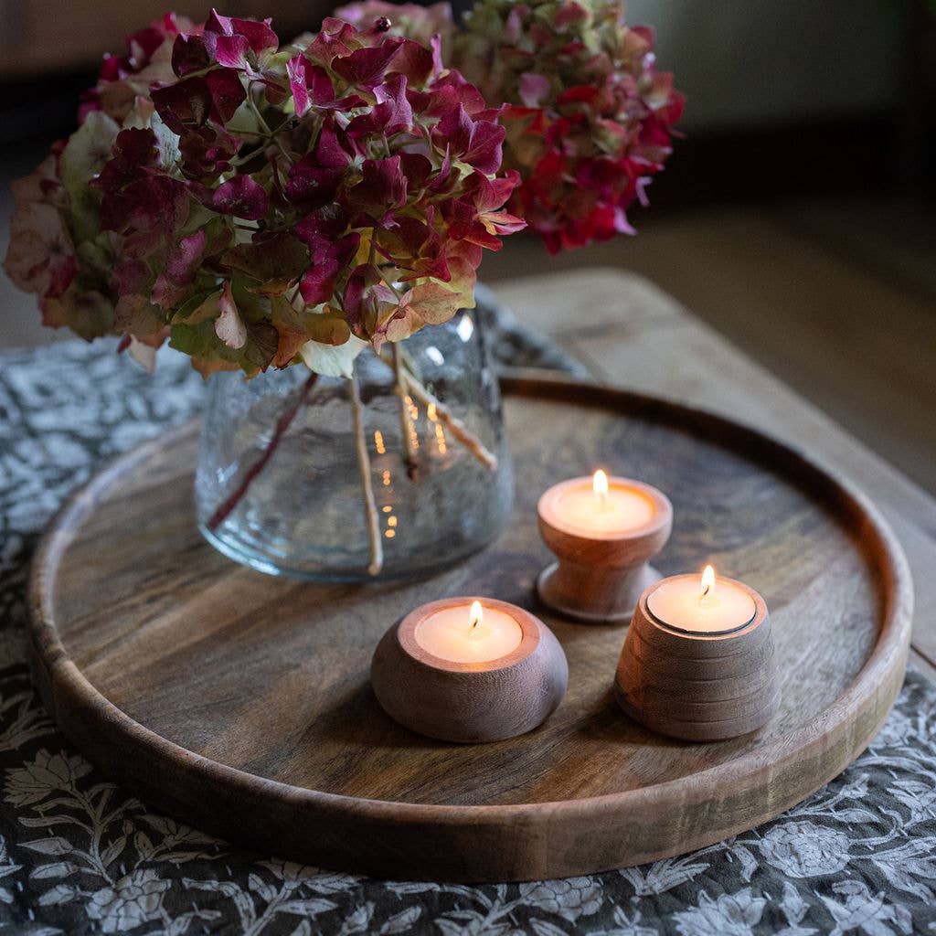 Narbonne, Small Wooden Tea Light Holder