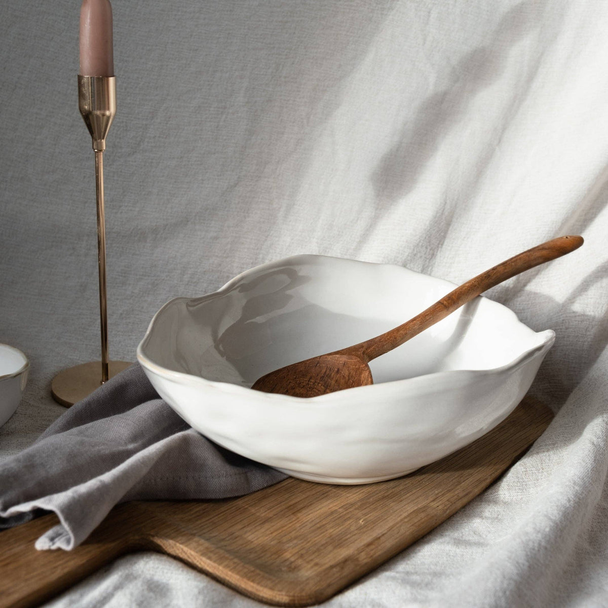Eden Serving Bowl White