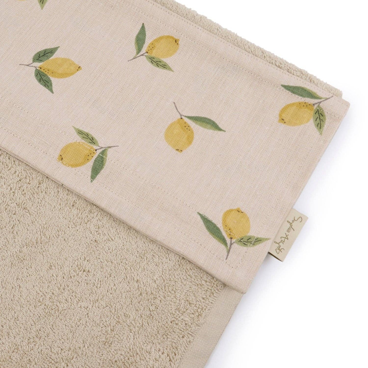 Lemons Linen Roller Hand Towel