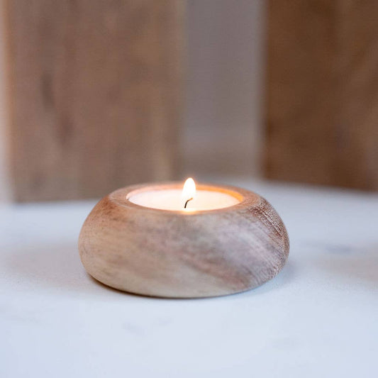 Narbonne, Small Wooden Tea Light Holder