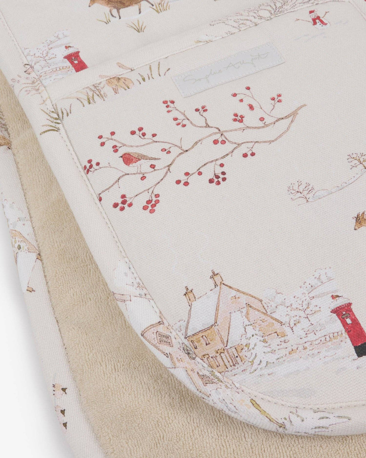 Snowy Village Double Oven Glove