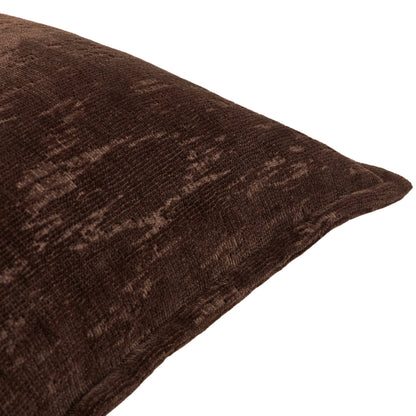 Aurelio Chenille Jacquard Cushion Chocolate
