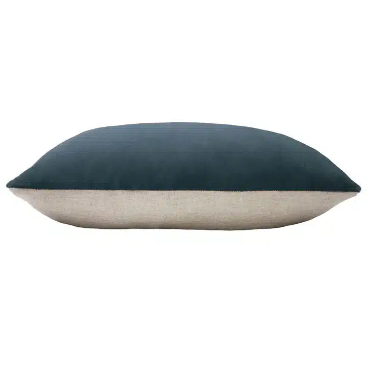 Contra Velvet Cushion Slate Blue image 2