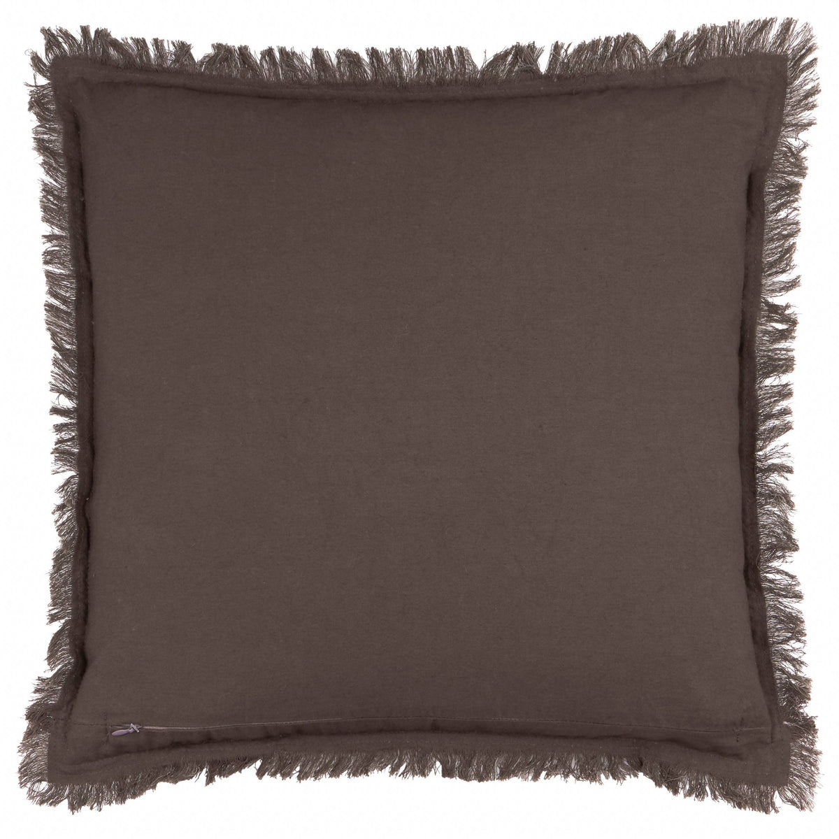 Jaye Cotton Velvet Cushion Bitter Chocolate