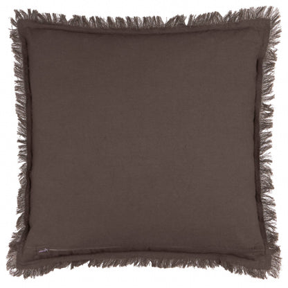 Jaye Cotton Velvet Cushion Bitter Chocolate