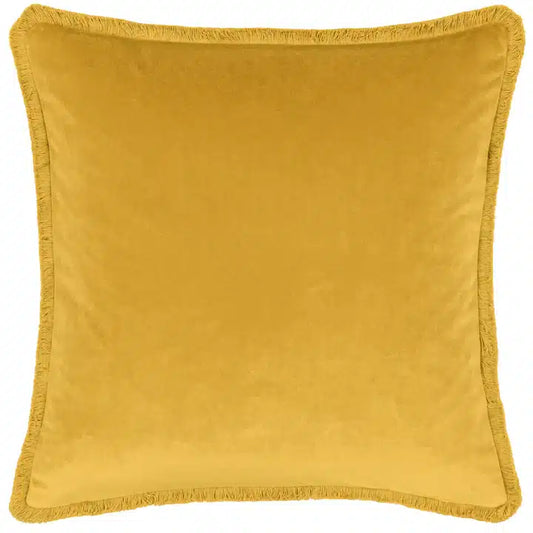 Freya Velvet Cushion Ochre image 0