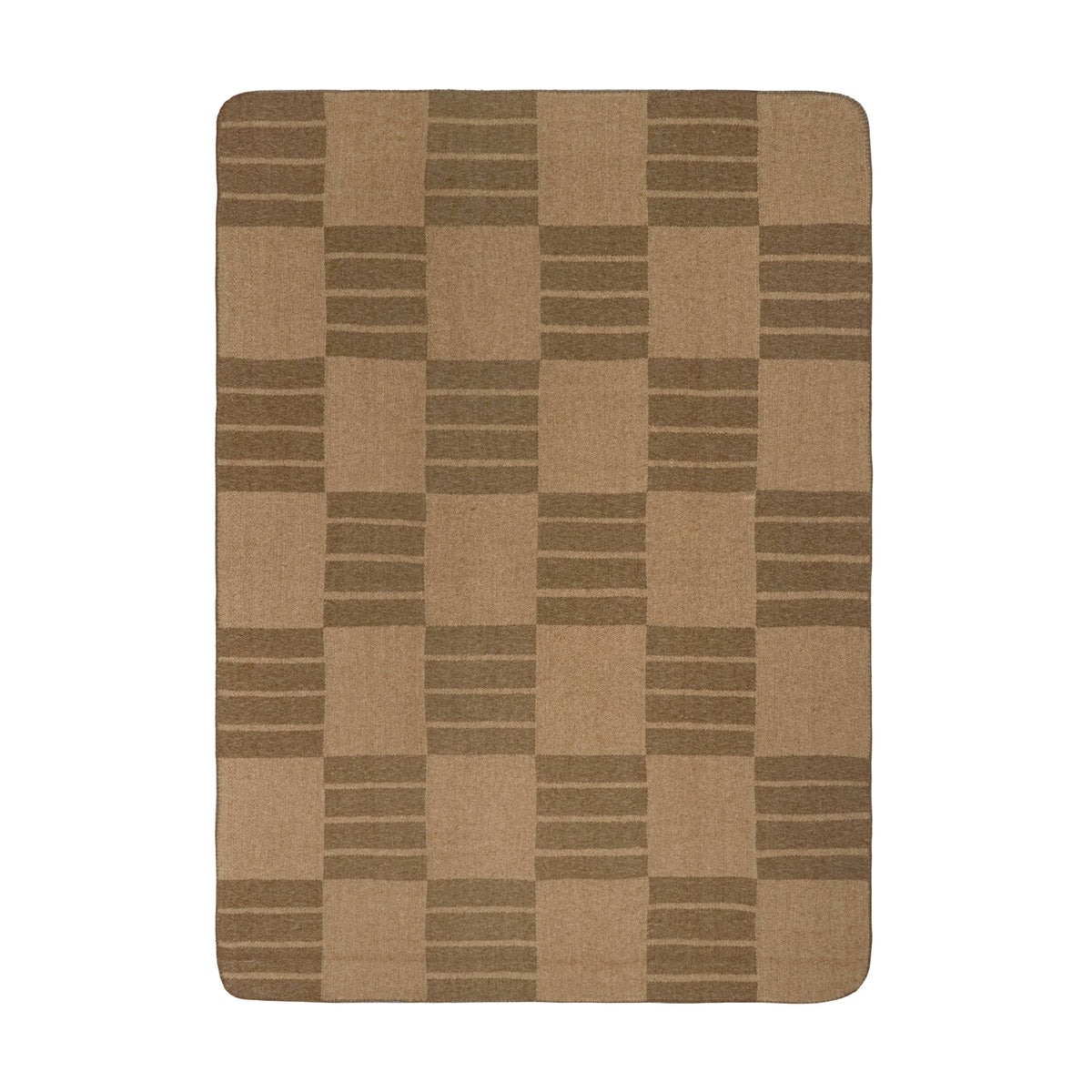 Harlech Woven Reversible Throw Brown
