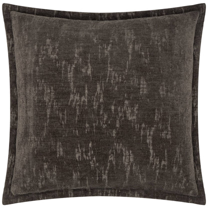 Aurelio Chenille Jacquard Cushion Charcoal