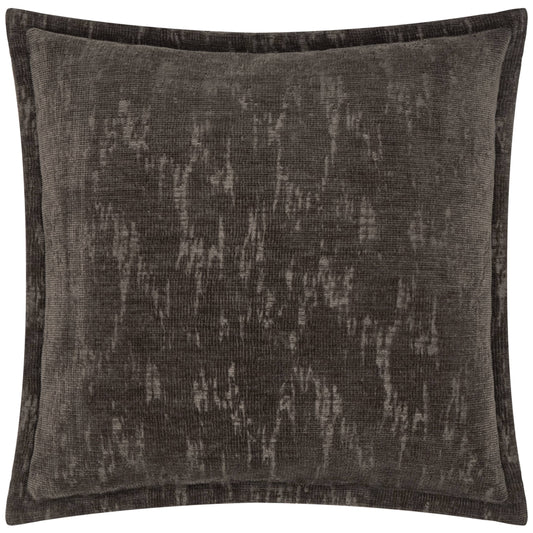 Aurelio Chenille Jacquard Cushion Charcoal