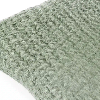 Lark Muslin Crinkle Cotton Cushion Eucalyptus image 3