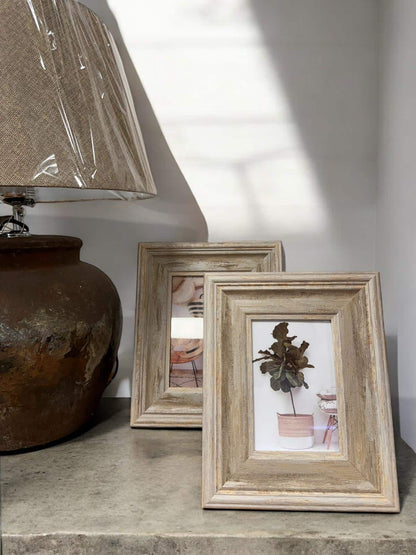 Antique Wash Wooden Frame 5 x 7 image 0