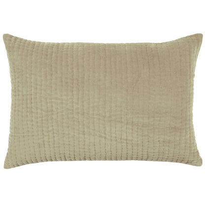 Haze Embroidered Feather Cushion Quartz image 0