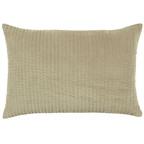 Haze Embroidered Feather Cushion Quartz image 0