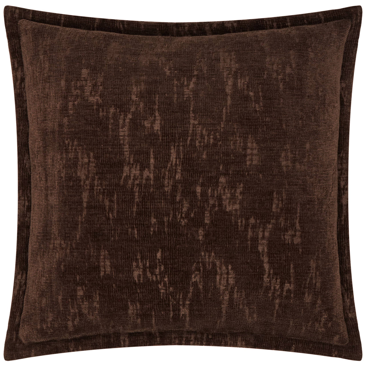 Aurelio Chenille Jacquard Cushion Chocolate