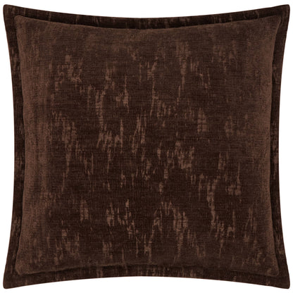 Aurelio Chenille Jacquard Cushion Chocolate
