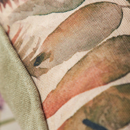 Elowen Printed Piped Cushion Mulberry