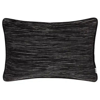 Cove Ribbed Cushion Black image 0