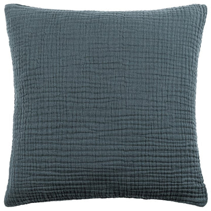 Lark Muslin Crinkle Cotton Cushion Dusk image 0