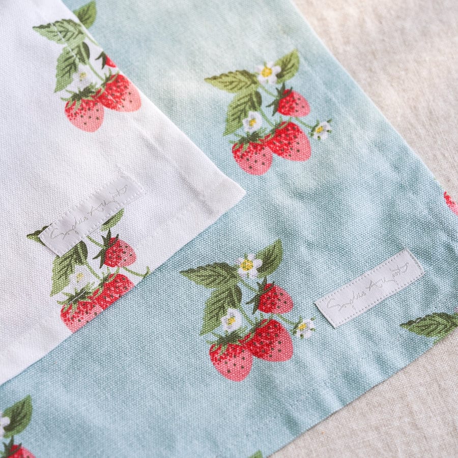 Strawberries Blue &amp; White Tea Towel (Set of 2) image 2