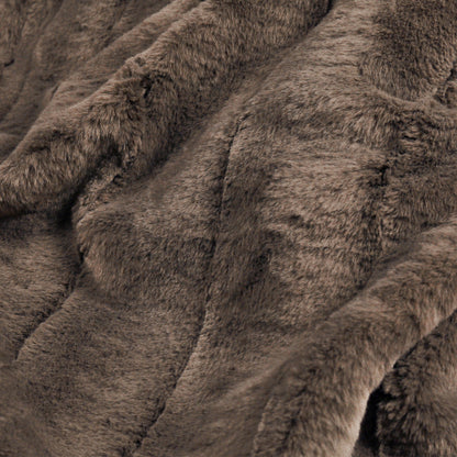 Empress Faux Fur Throw Taupe