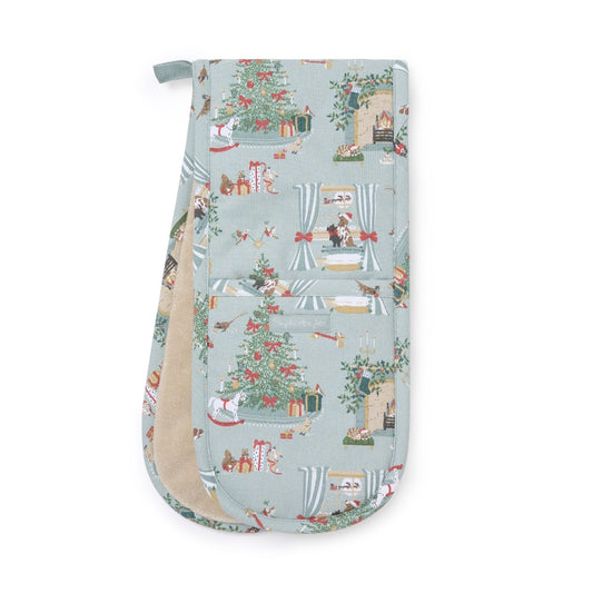 Cosy Christmas Double Oven Glove
