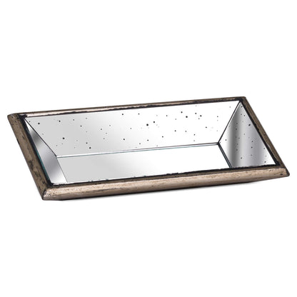 Astor Distressed Mirrored Tray Rectangle