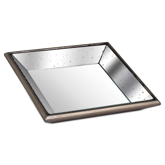 Astor Distressed Mirrored Tray Square