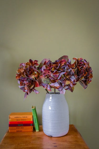 Mixed Autumn Browns Single Hydrangea Stem