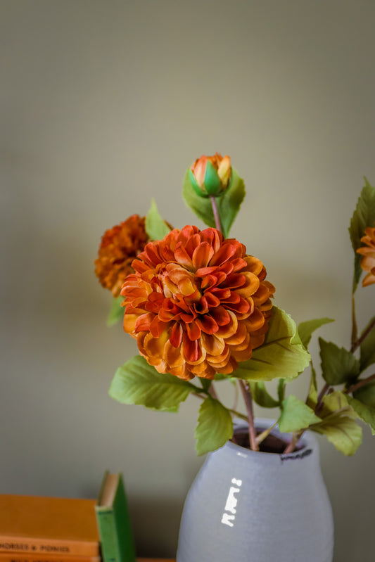 Deep Mustard Dahlia Stem