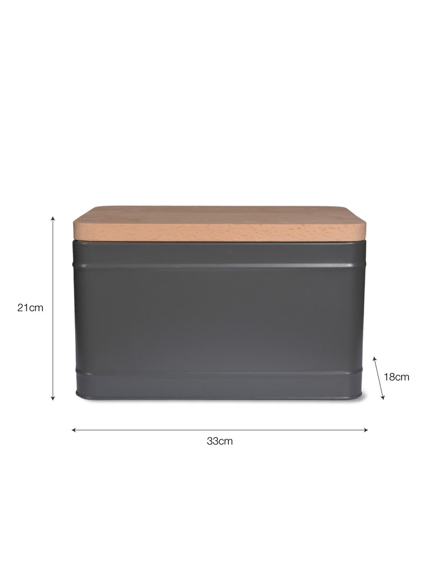 Borough Bread Bin Charcoal