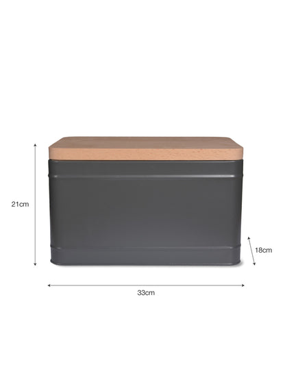 Borough Bread Bin Charcoal