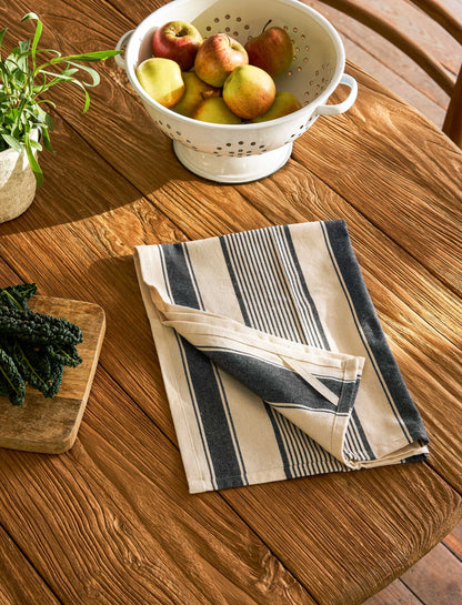 Colesbourne Stripe Tea towels Set of 2 Ink