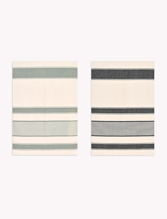 Colesbourne Stripe Tea towels Set of 2 Rosemary