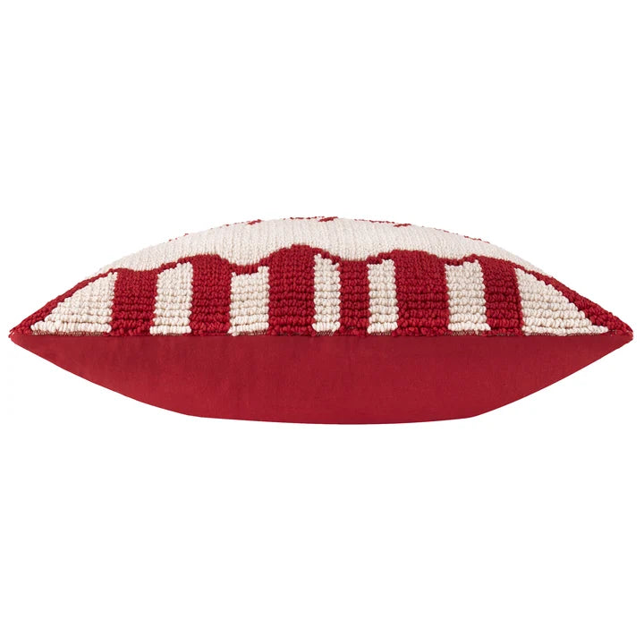 Candy Fa La La Tufted Cushion Red White