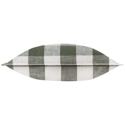 Chesil Check 100% Cotton Outdoor Cushion Moss