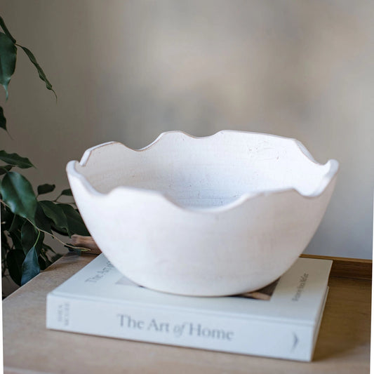 Gillcambon - Off White Terracotta Decorative Bowl