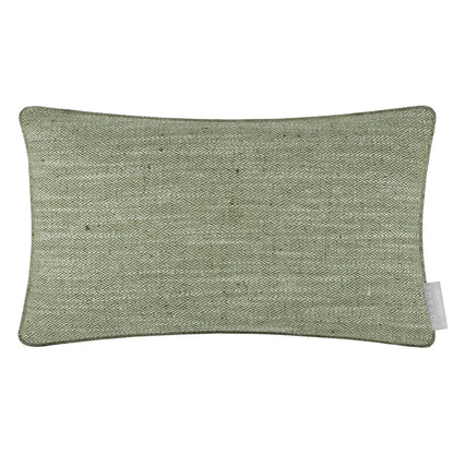 Bailey Brushed Cotton Velvet Cushion Green/Buttermilk