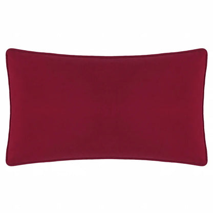 Joy To All Embroidered Velvet Cushion Snow Berry