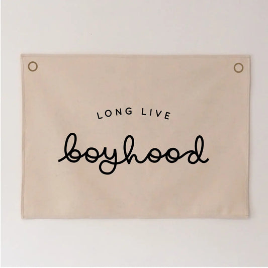 Long Live Boyhood Wall Hanging - Dark Khaki