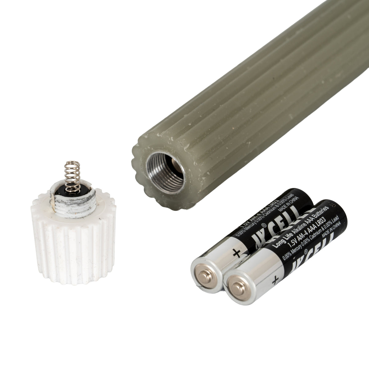 Luxe Collection Natural Glow Ribbed Taper Candles - Sage