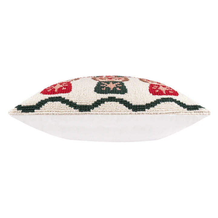 Nutcracker Trio Tufted Cushion Multicolour