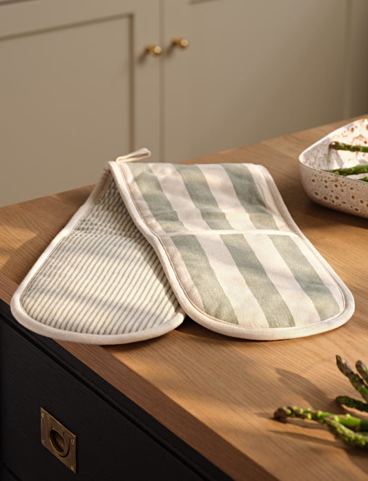 Harlton Wide Stripe Oven Glove Rosemary
