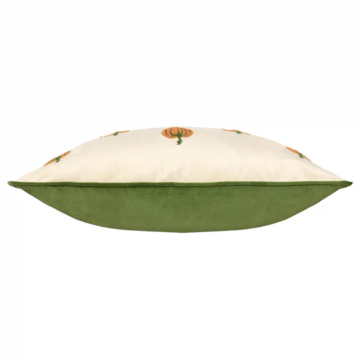 Pumpkin Spice Tufted Velvet Cushion