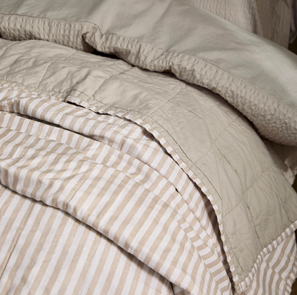 Hebden Bedspread - Natural/Stone