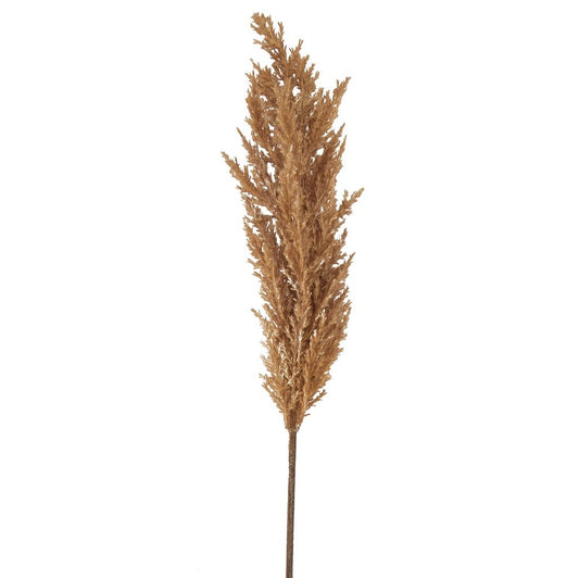Taupe Faux Dried Pampas Grass Stem