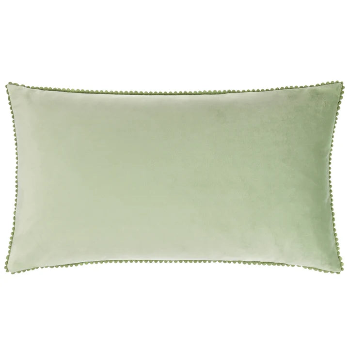 Twinkling Tree Trio Embroidered Cushion Green